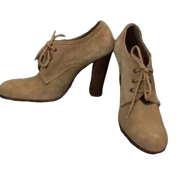 Vintage Y2K Sylvia Bourdin Tan Suede Booties - Never Worn 7.5 - Picture 8 of 14